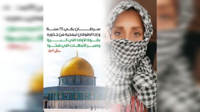 Photo of سالي بسمة تعبر عن وقفتها التضامنية مع القضية الفلسطينية