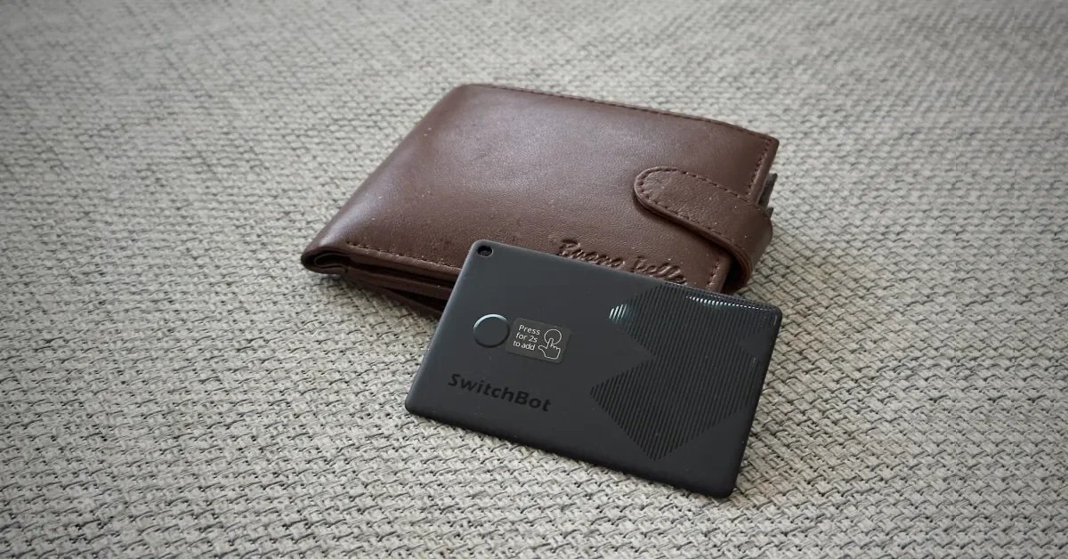 ابحث عن محفظتك المفقودة باستخدام جهاز iPhone الخاص بك باستخدام بطاقة SwitchBot Wallet Finder - صورة مميزة صورة مميزة: ابحث عن محفظتك المفقودة باستخدام جهاز iPhone الخاص بك باستخدام بطاقة SwitchBot Wallet Finder