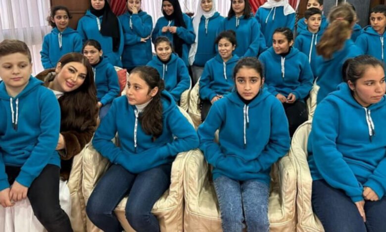 سفيرة النوايا الحسنة زينة سلامة ترسم البسمة على وجوه أطفال طرابلس