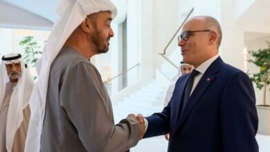 محمد بن زايد يستقبل وزير الشؤون الخارجية التونسي